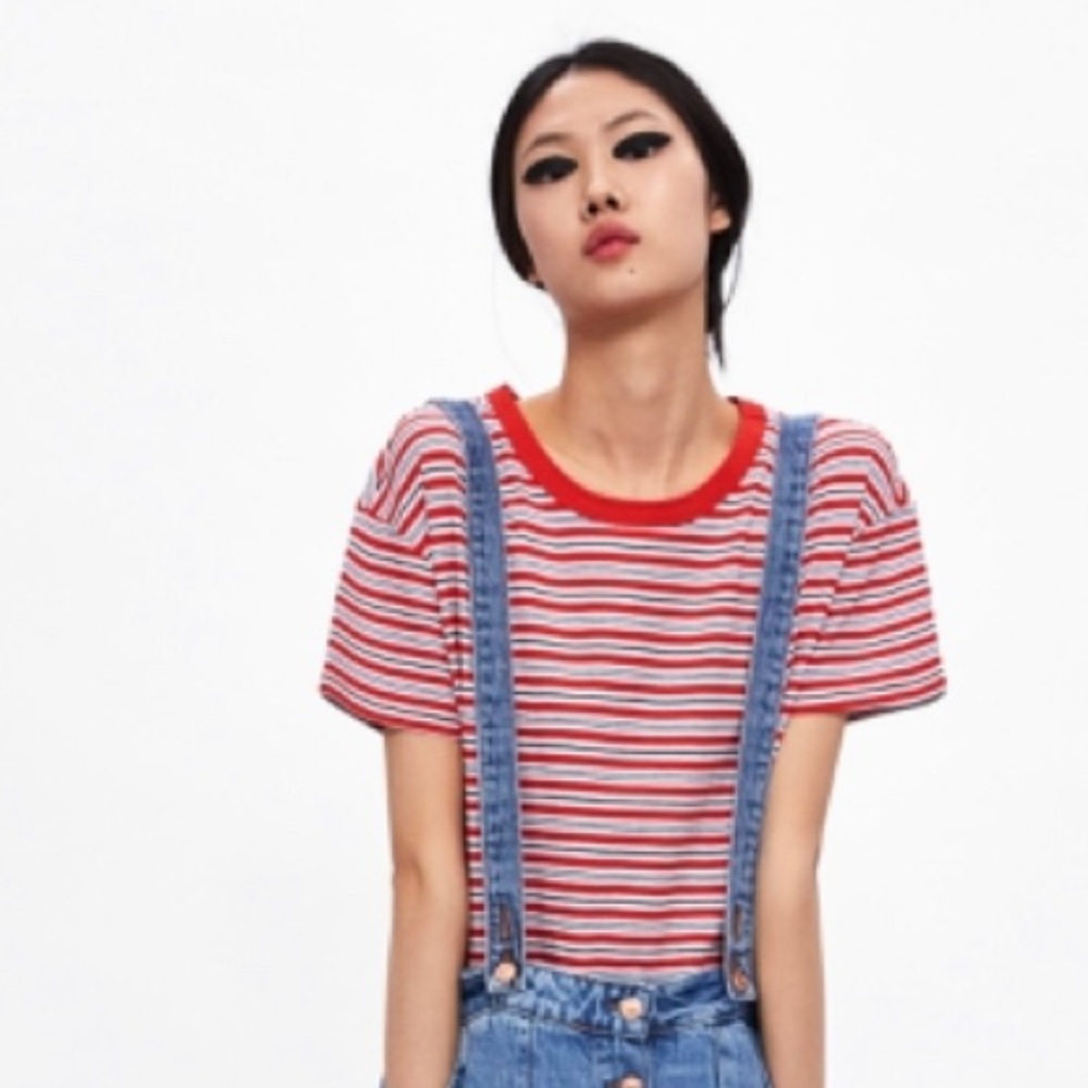 Zara basic t shirt 100% cotton